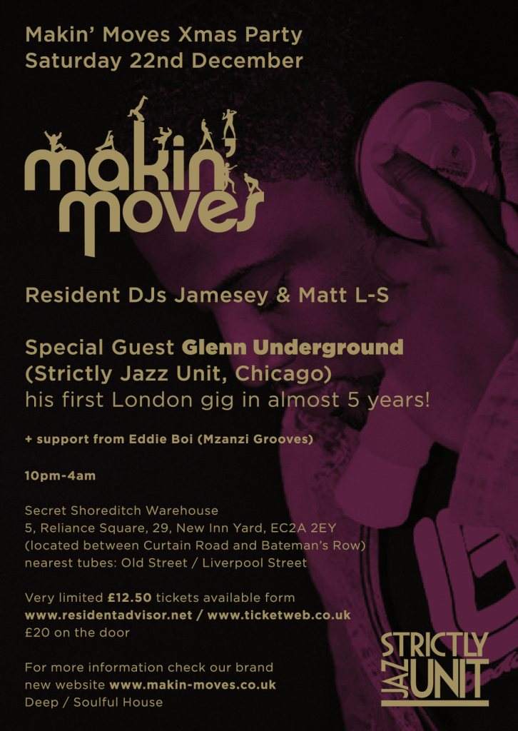 Makin' Moves Xmas Party with Glenn Underground - Página frontal