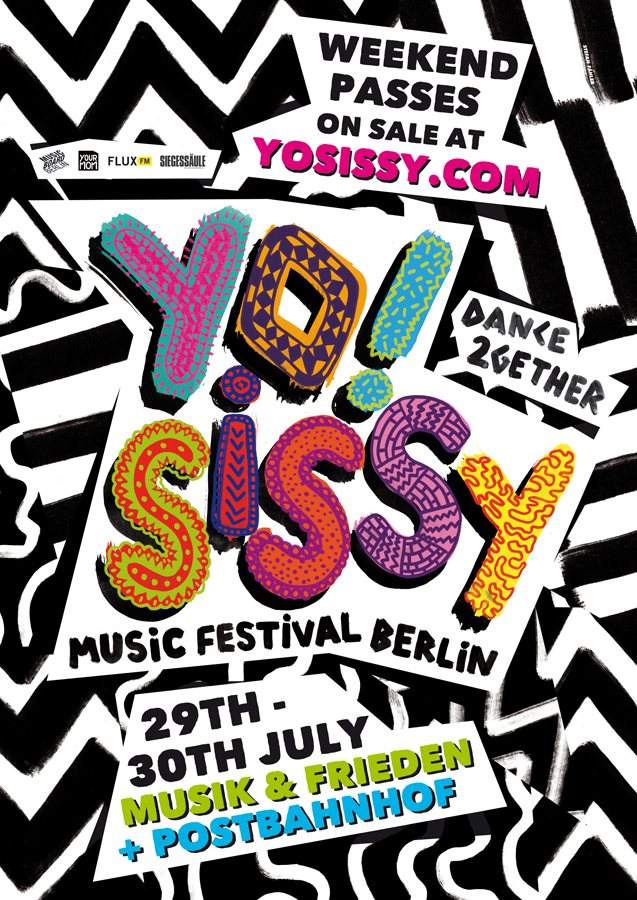 YO! Sissy Music Festival Berlin 2016 - フライヤー裏