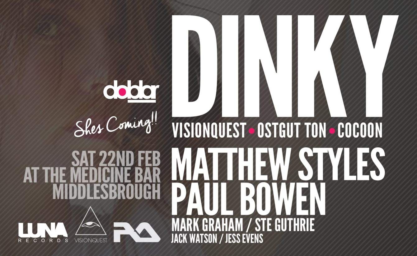 Dinky & Matthew Styles at Doblar - フライヤー表