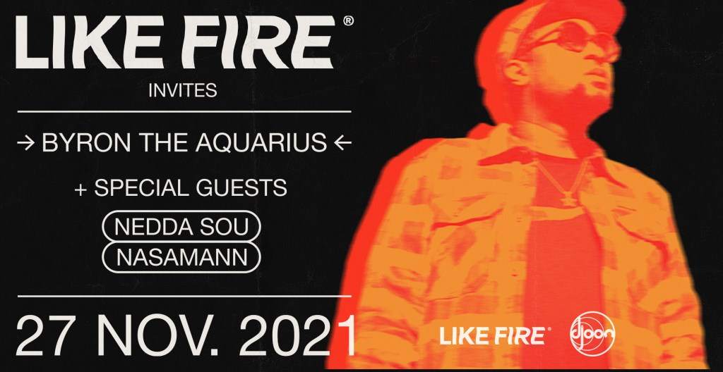 Like Fire Invite Byron The Aquarius & Nedda Sou - Página frontal