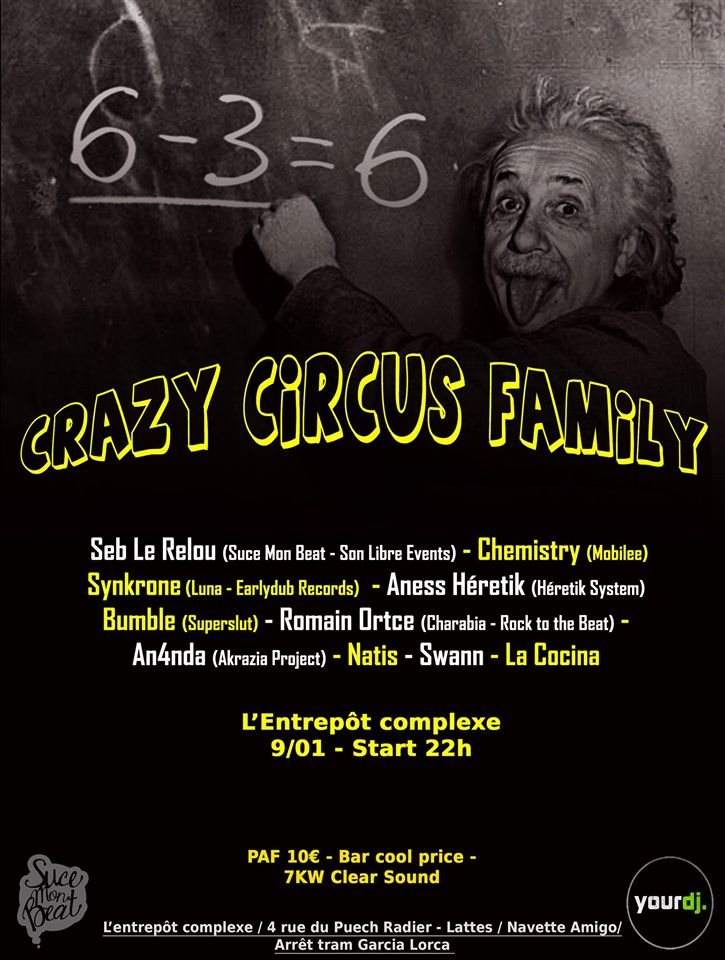 Crazy Circus Family - フライヤー表