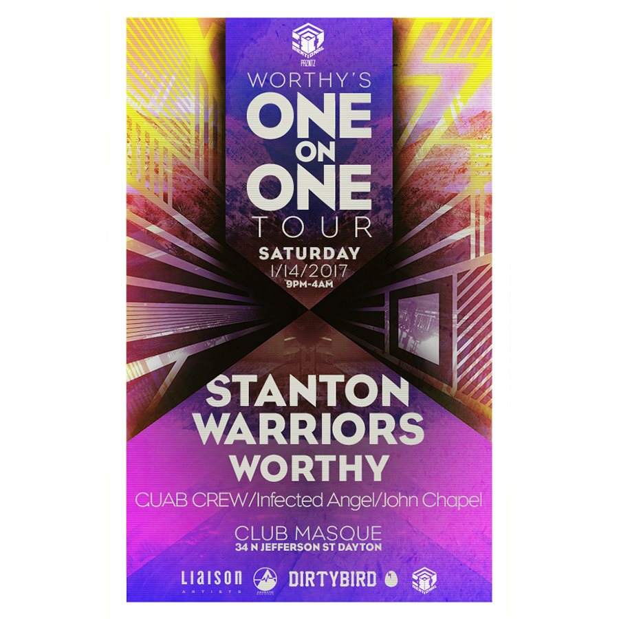 One on One Tour - Stanton Warriors and Worthy - Página frontal
