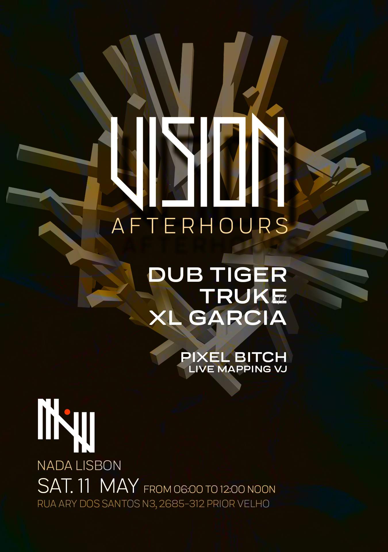 Vision: After Hours - Dub Tiger, Xl Garcia, Truke - フライヤー表