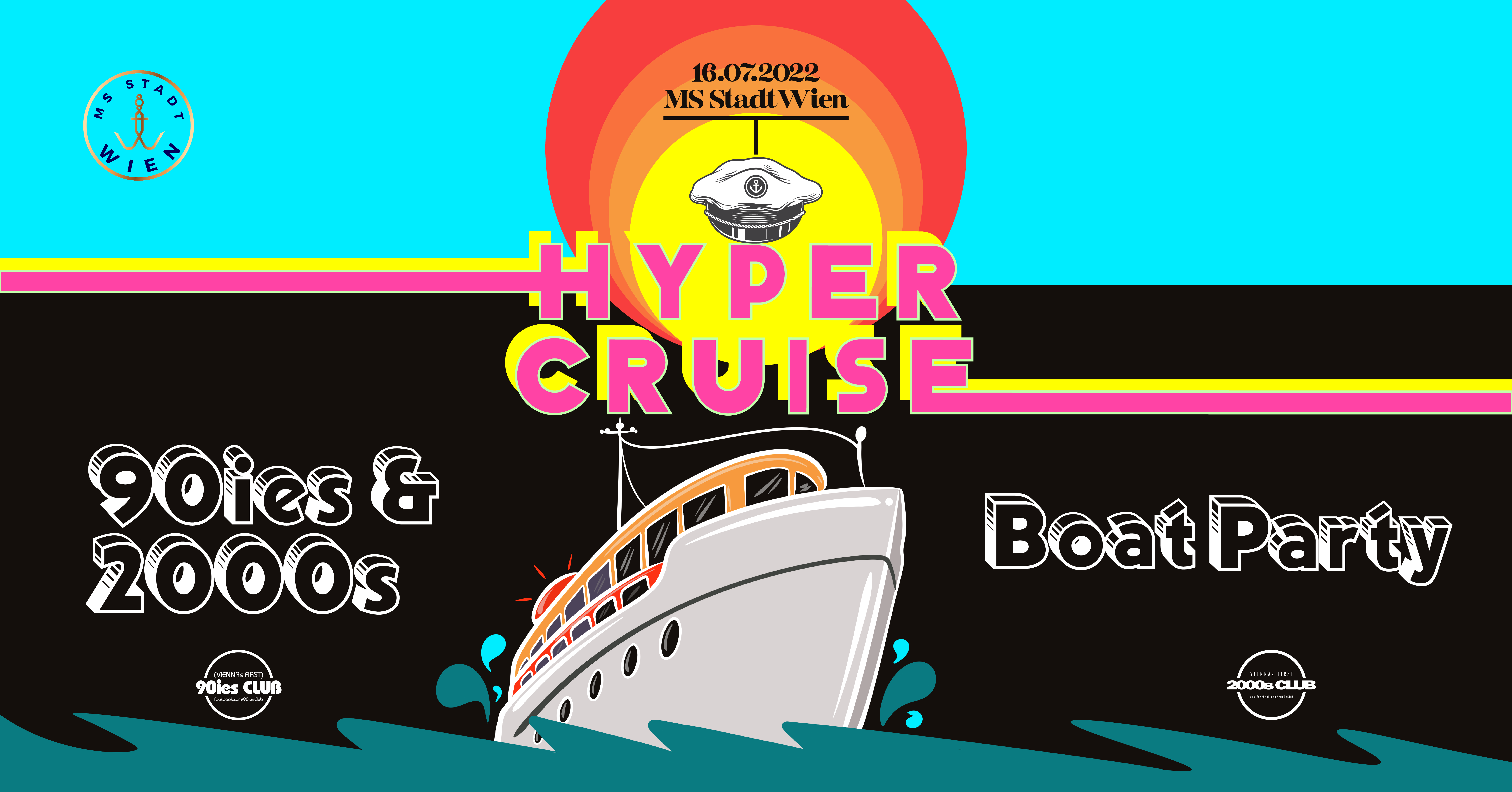 Hyper Cruise - 90ies & 2000s Boat Party - Página frontal