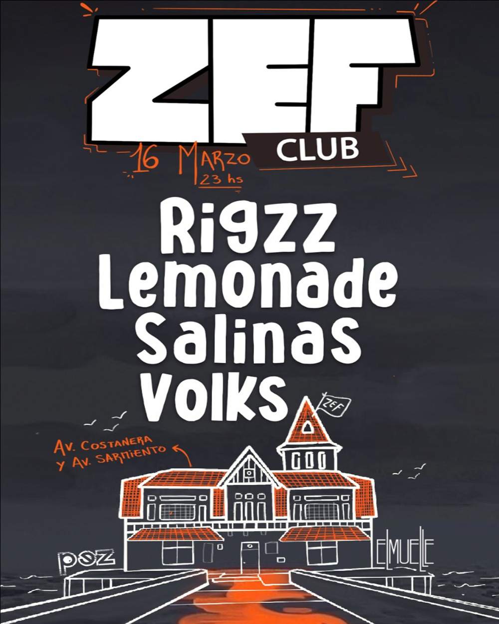 Rigzz + Lemonade & MORE ARTISTS - by ZEF - フライヤー表