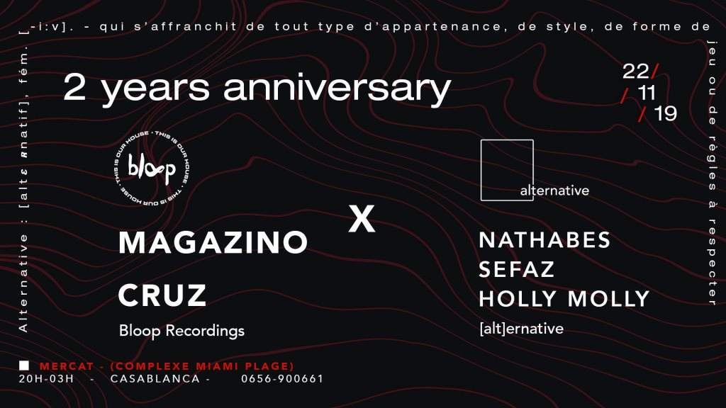 2 Years Anniversary: Alternative x Bloop Recordings - Página frontal