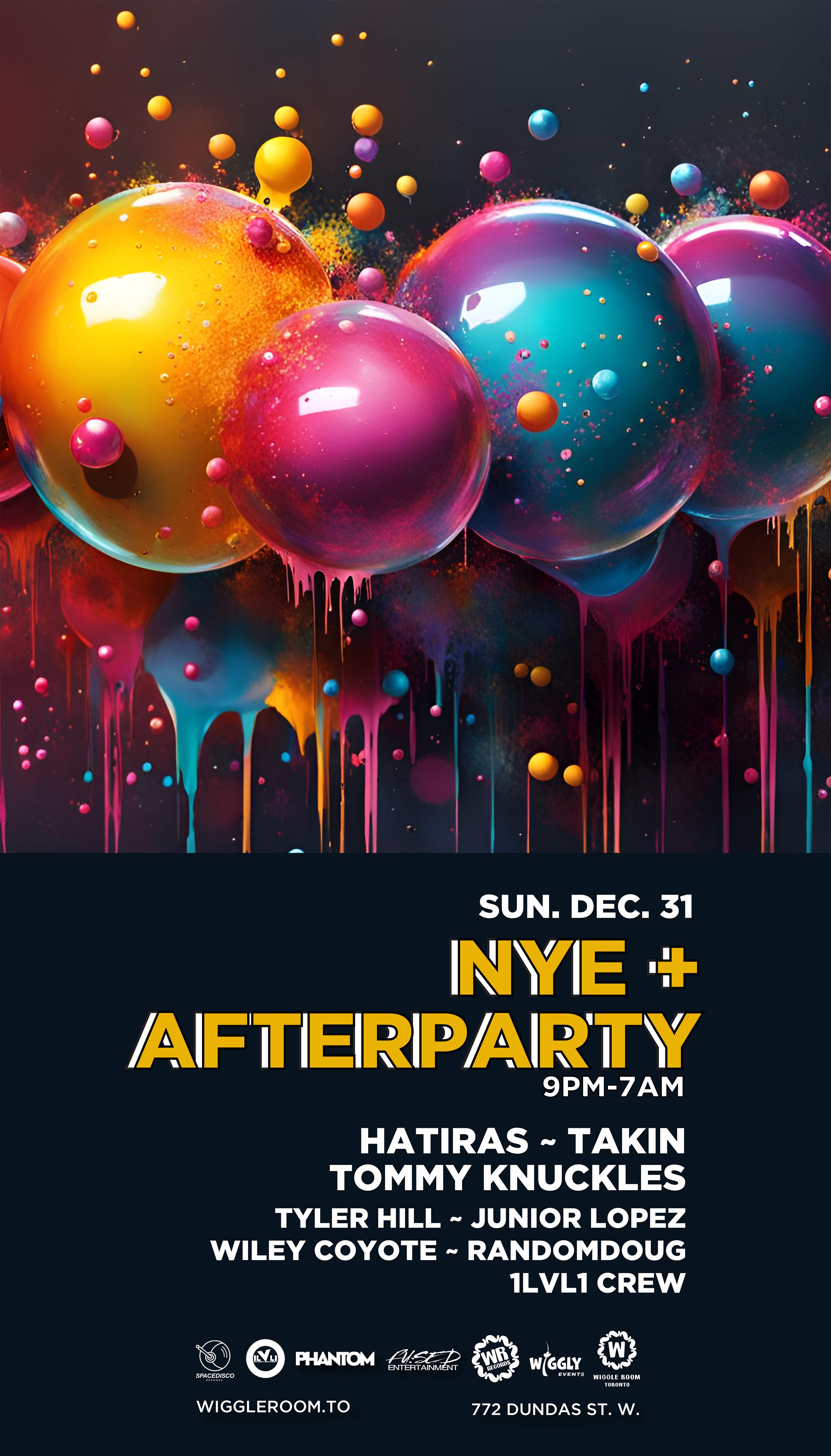 Wiggly's annual New Years Eve + Afterparty - フライヤー裏
