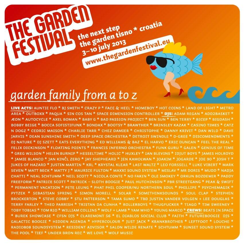 The Garden Festival 2013 'The Next Step - Página frontal