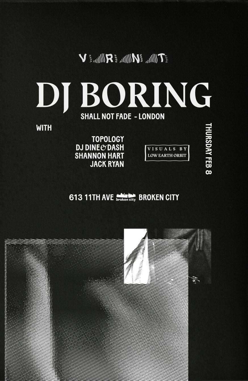 DJ Boring (Let's Play House, London) with DJ Dine & Dash, Shannon Hart + Jack Ryan - Página trasera