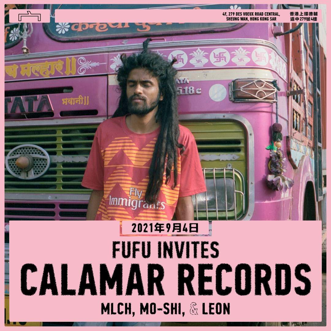 FuFu Invites Calamar Records with MLCH, Mo-Shi & Leon - Página frontal