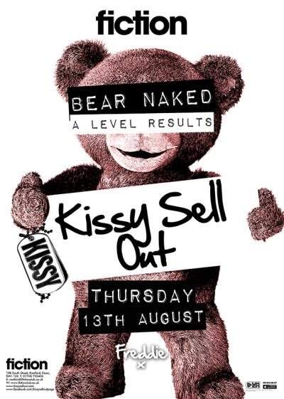 Bear Naked A-Level Results with Kissy Sell Out - フライヤー表