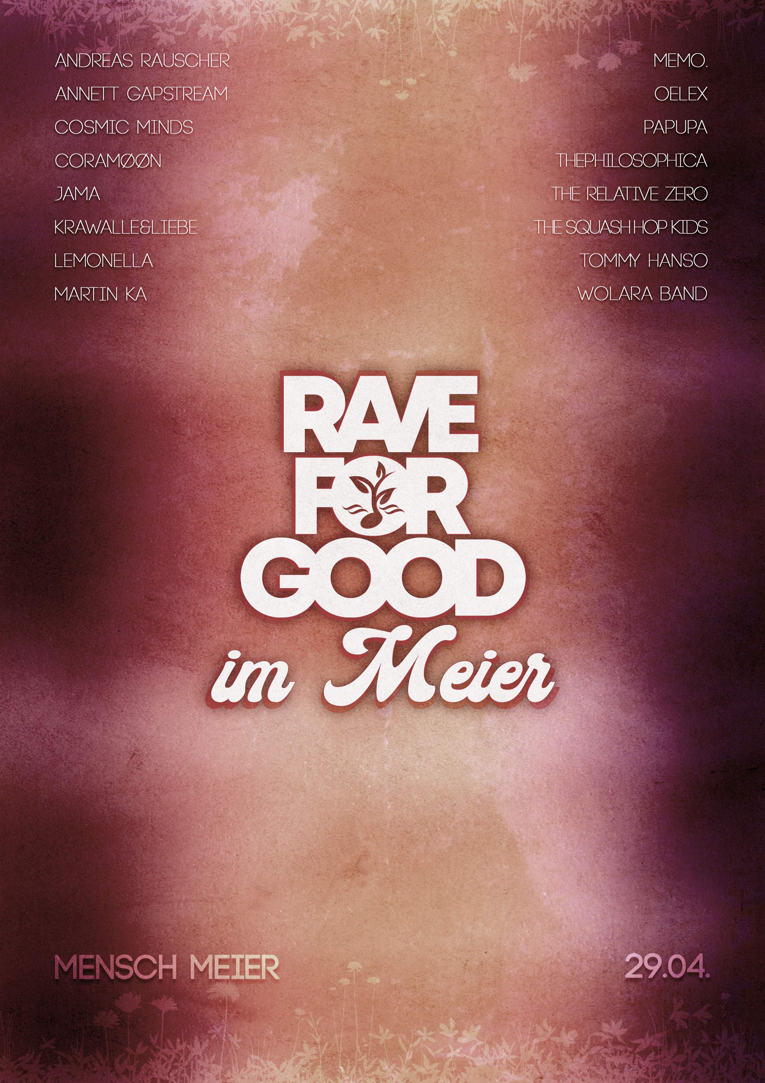 Rave for Good im Meier #2 - フライヤー表