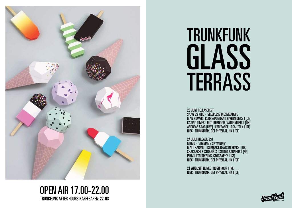 Trunkfunk presentar Glassterrass #1 - フライヤー裏
