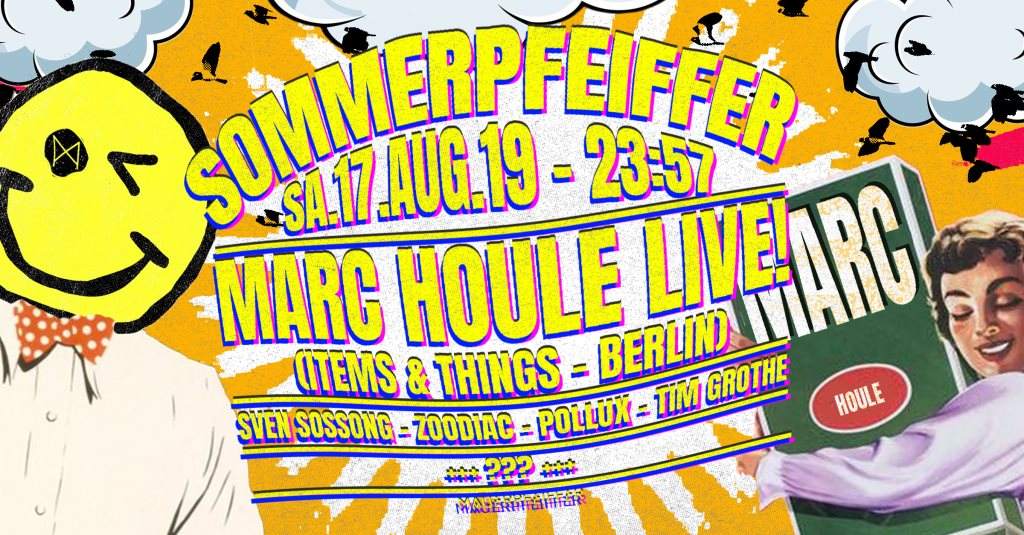 Sommerpfeiffer ✦ Marc Houle live! (Items & Things - Berlin) - フライヤー表