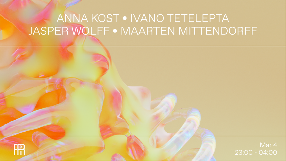 AEX Labelnight: Anna Kost. Ivano Tetelepta, Jasper Wolff, Maarten Mittendorff - Página frontal