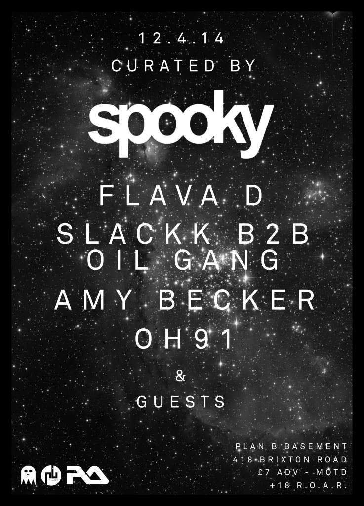 Curated by Spooky: Spooky - Birthday Set, Flava D, Slackk B2B Oil Gang, Amy Becker, Oh91 - Página frontal
