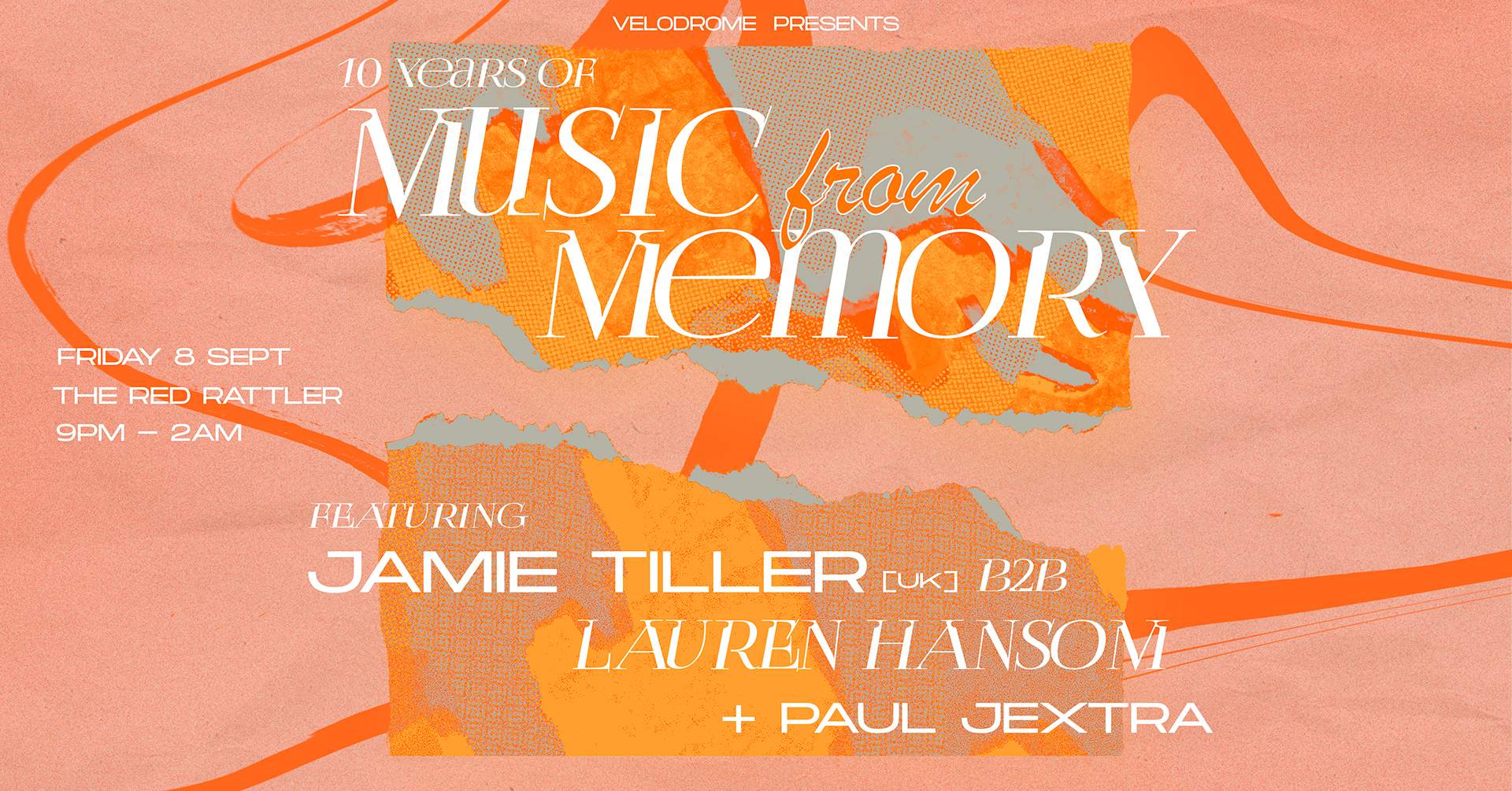 Velodrome presents: 10 Years of Music From Memory - Página frontal
