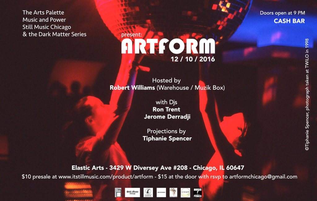 Artform: Discussion / Exhibition / Loft Party - Página frontal