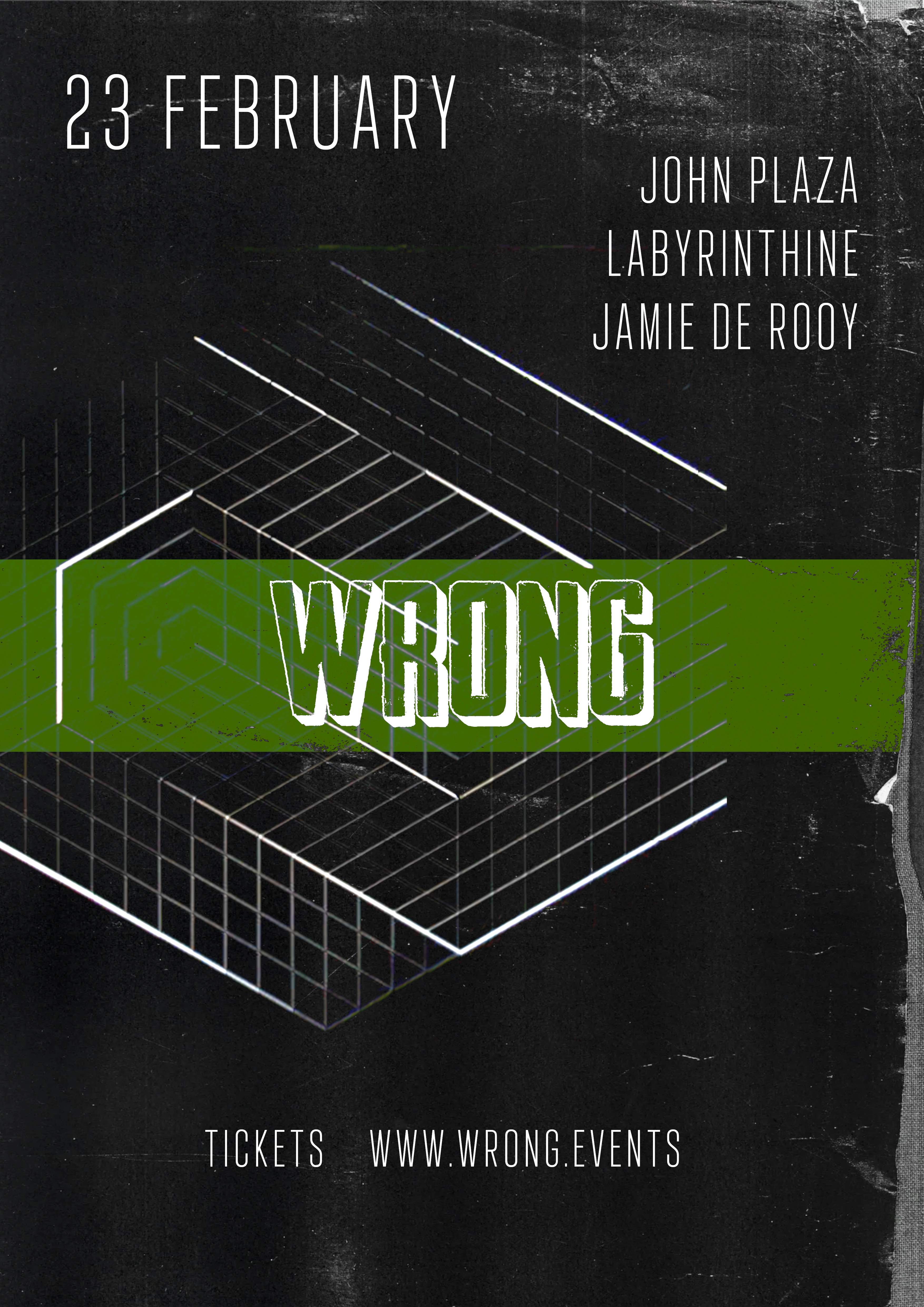 Wrong! All Night Techno Afterhours: John Plaza - Página frontal