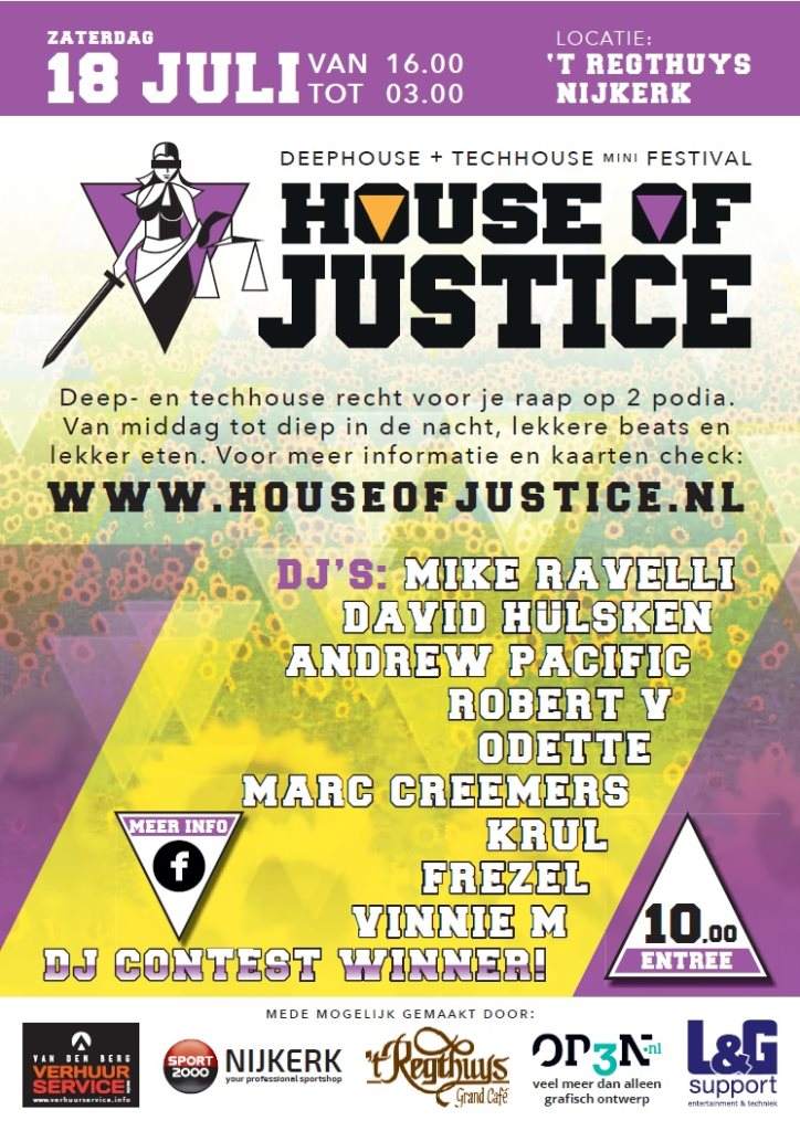 House of Justice - フライヤー裏