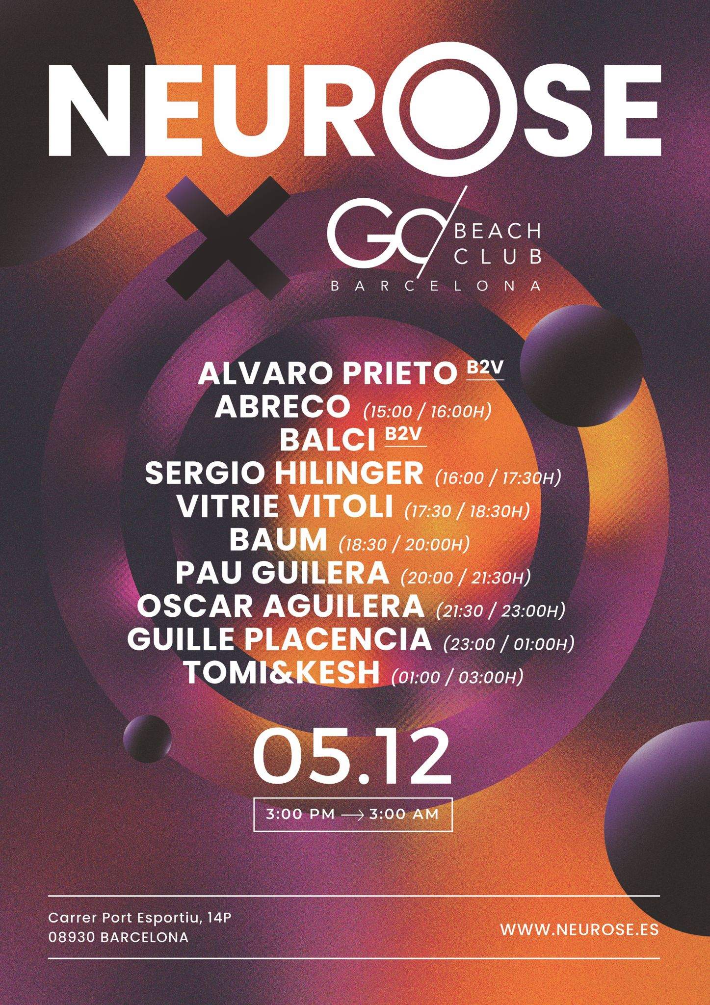 neurose-5th-december-2022-go-beach-club-at-go-beach-club-barcelona
