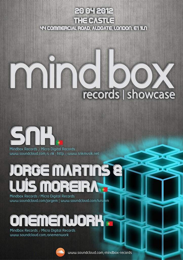 Mindbox Records Showcase - フライヤー表
