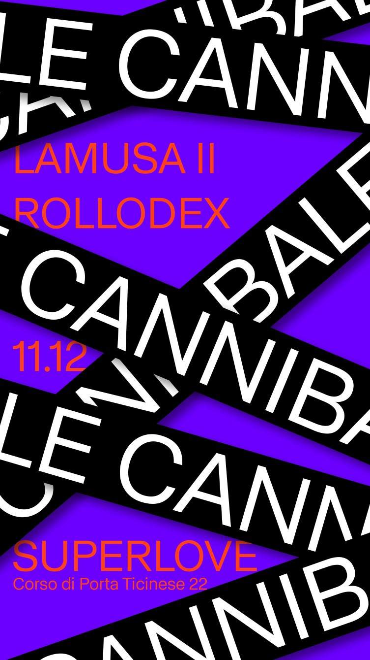 Le Cannibale with Lamusa II, Rollodexx - フライヤー表
