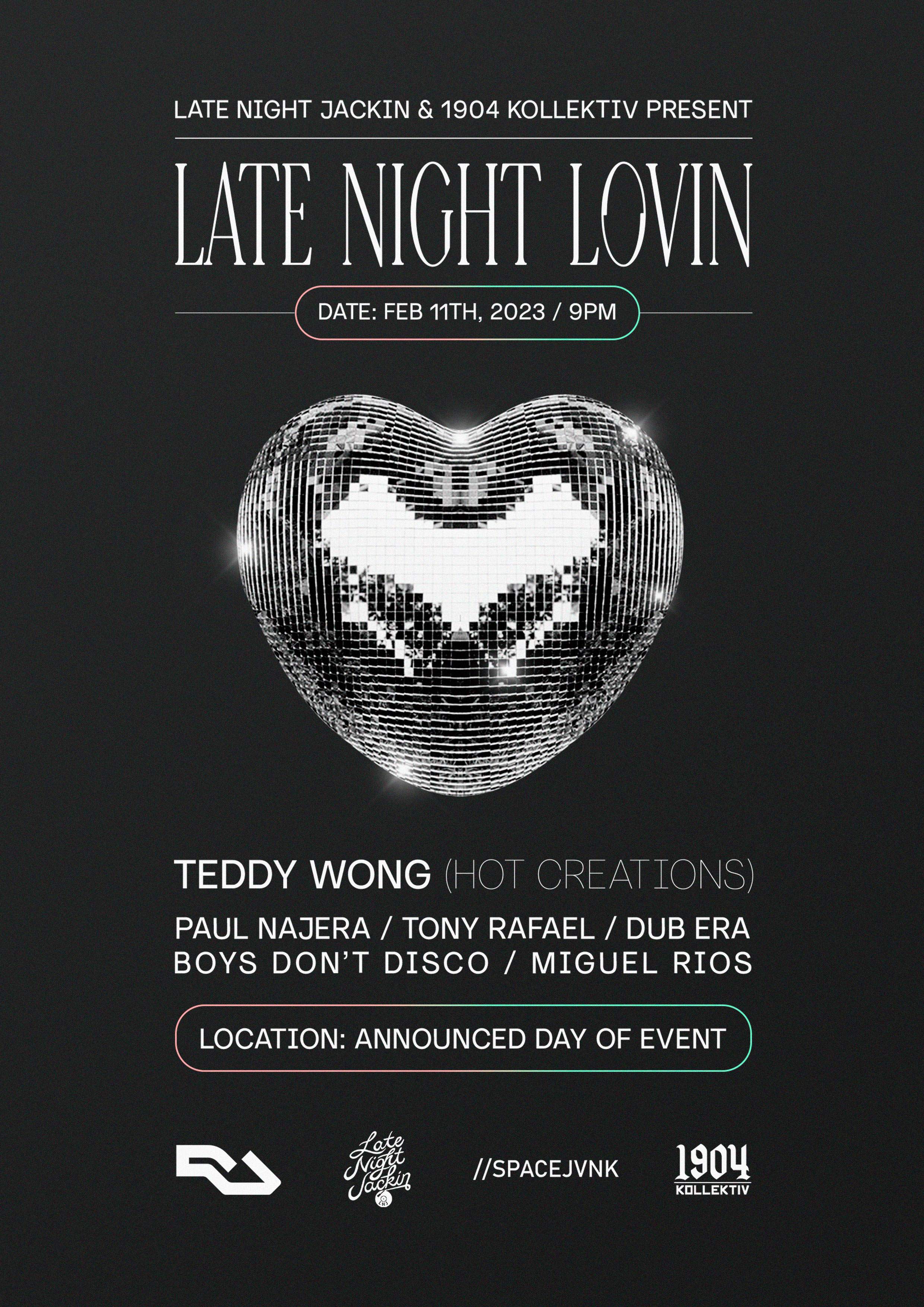 Late Night Lovin: Teddy Wong - Página frontal