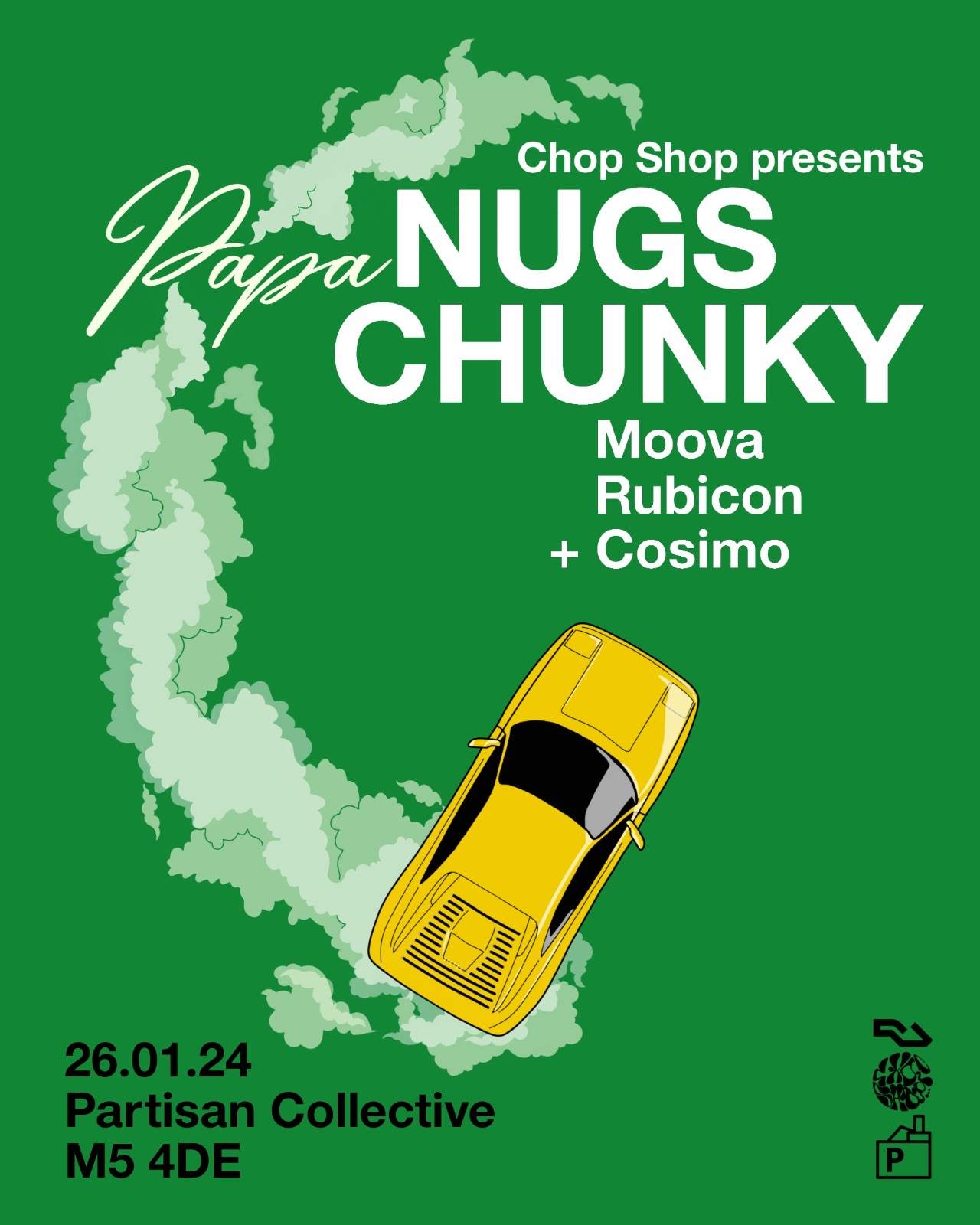 Chop Shop presents Papa Nugs and Chunky at Partisan Collective, Manchester