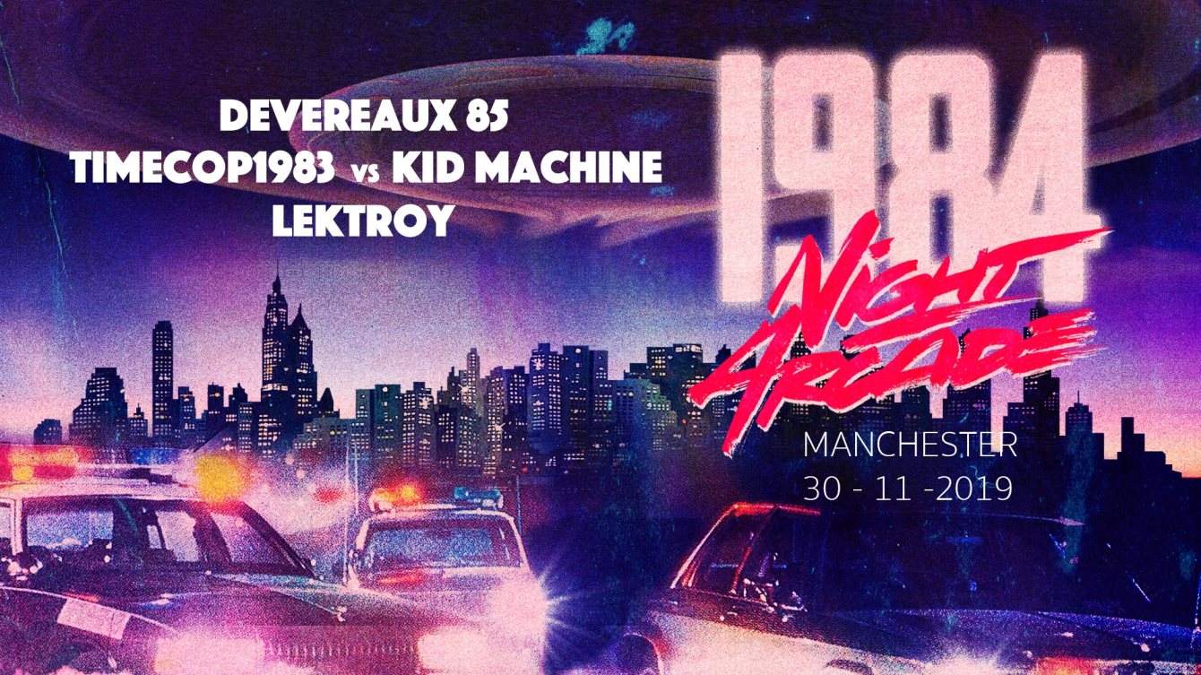 1984 Night at the Arcade - Manchester - Página frontal