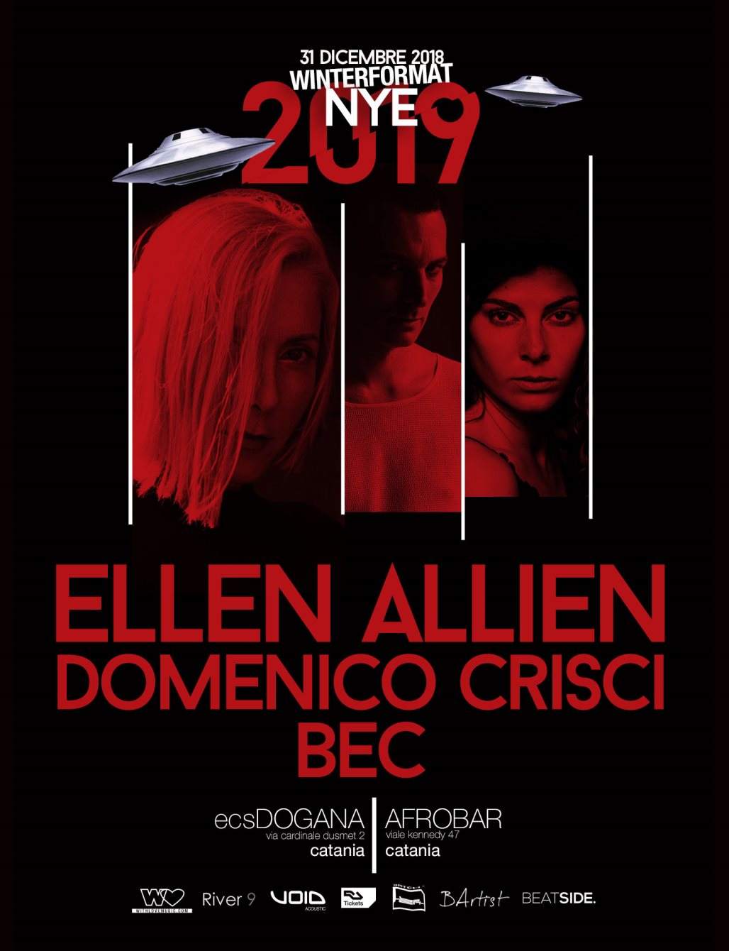 Winterformat NYE with Ellen Allien - Domenico Crisci - Bec - Página frontal