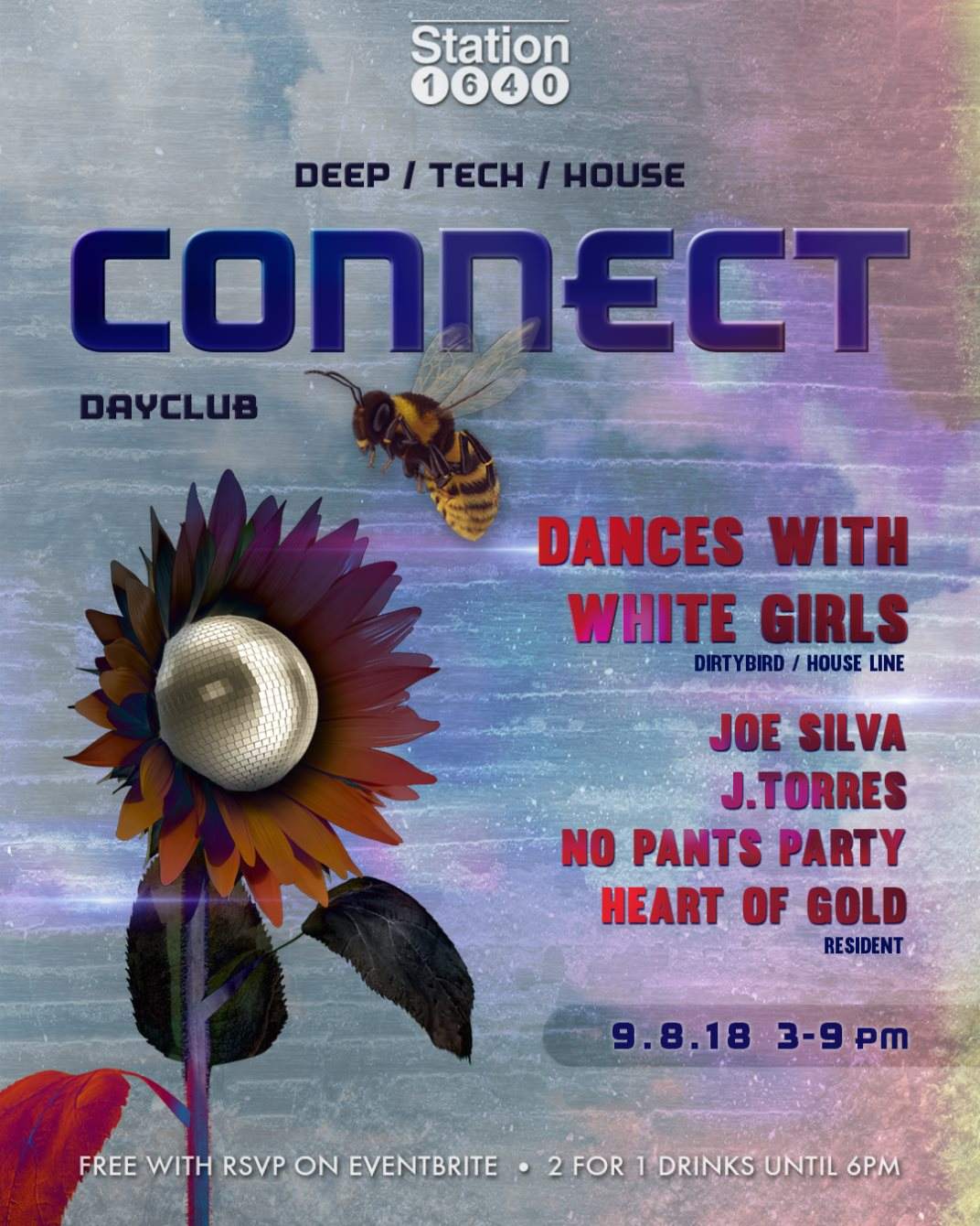 Connect (Day Party): Dances with White Girls, Heart of Gold, Joe Silva - フライヤー裏