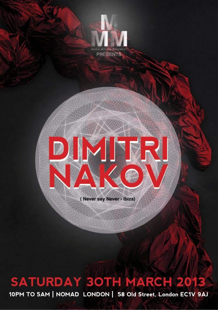 MMM Launch Party present Dimitri Nakov & Guests - フライヤー表