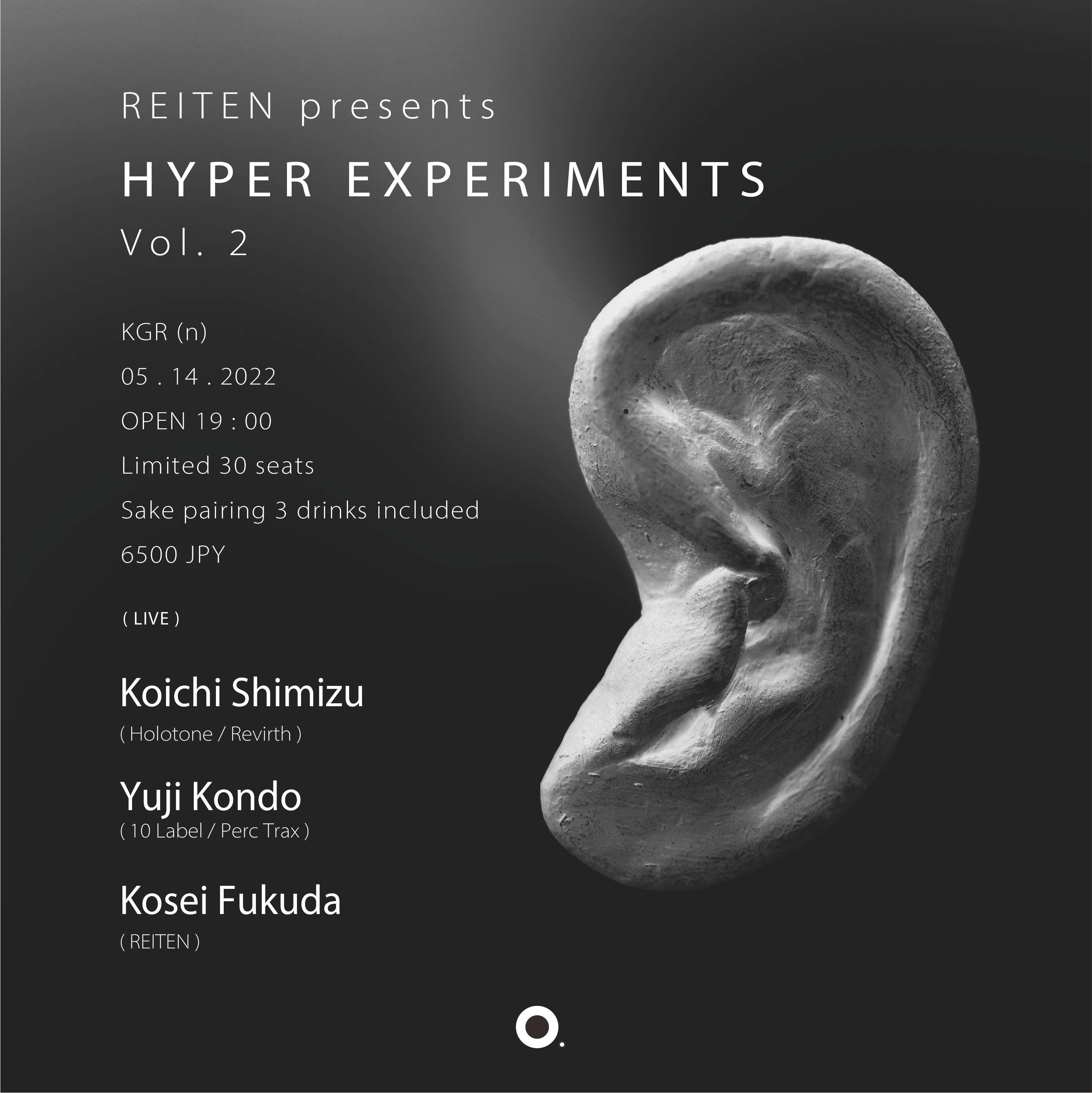 REITEN presents HYPER EXPERIMENTS Vol.2 - フライヤー表