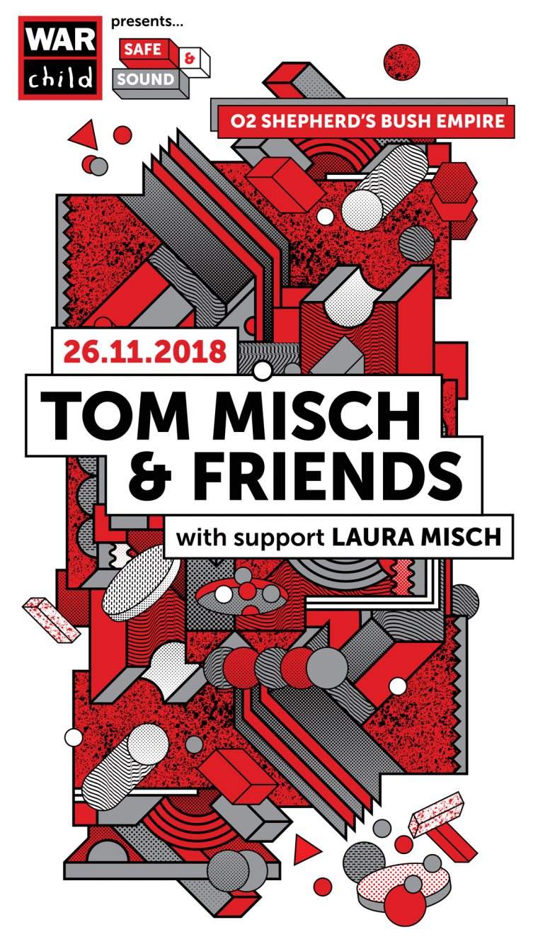 War Child presents Safe & Sound: Tom Misch & Friends with support from Laura Misch - Página frontal