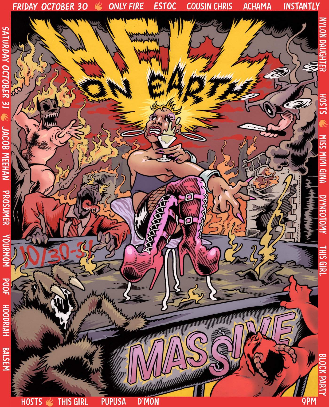 Hell On Earth - A Massive Halloween at Massive, Seattle
