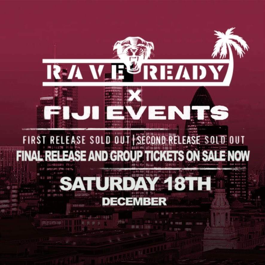 Raveready X FIJI events Christmas Special - フライヤー裏