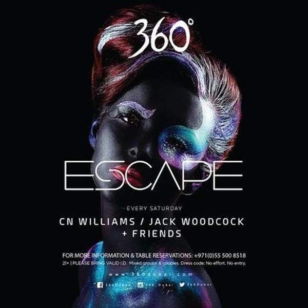Escape with DJ Jack Woodcock at 360 Jumeirah Beach, Dubai Every Saturday - フライヤー表