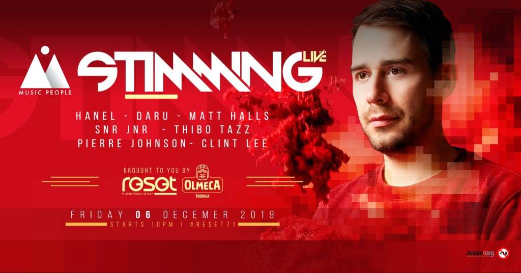 Music People presents Stimming Live - Brought to you by Olmeca - Página frontal