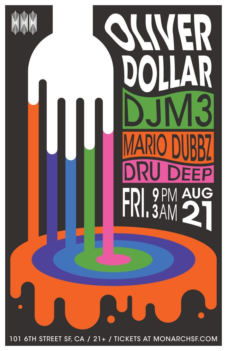 Monarch presents: Oliver Dollar / Dj M3 / Mario Dubbs / Dru Deep - Página frontal