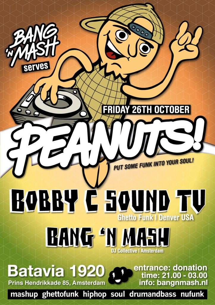 Bang 'n Mash Serves peanuts! with Bobby C Sound - Página frontal