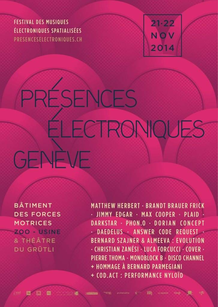 Presences Electroniques Geneve [FESTIVAL] - Página frontal