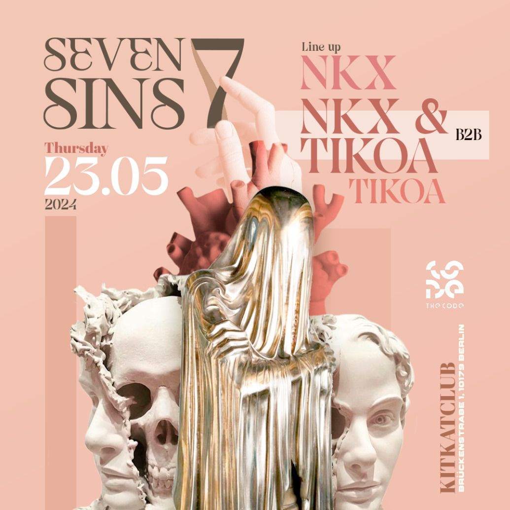 SEVEN SINS ... KITKAT CLUB .... THE SEXIEST PARTY IN BERLIN - フライヤー表