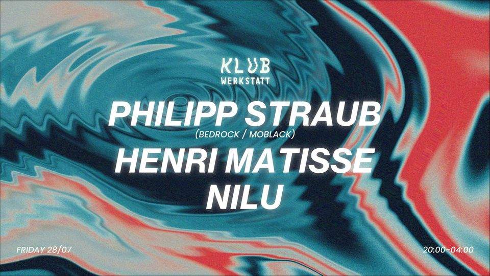 KLUB WERKSTATT: Philipp Straub - Henri Matisse - NILU - Página frontal