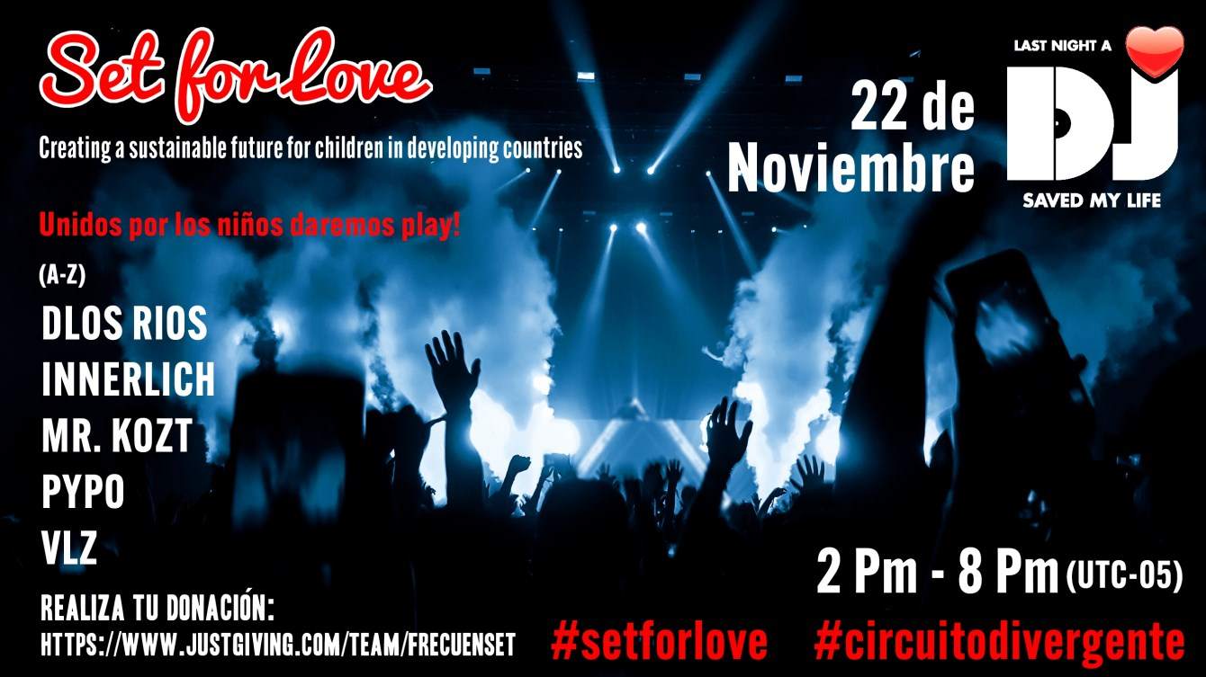 Circuito Divergente at World Children's Day - Set For Love - Frecuenset Livestream Fundraiser - フライヤー裏