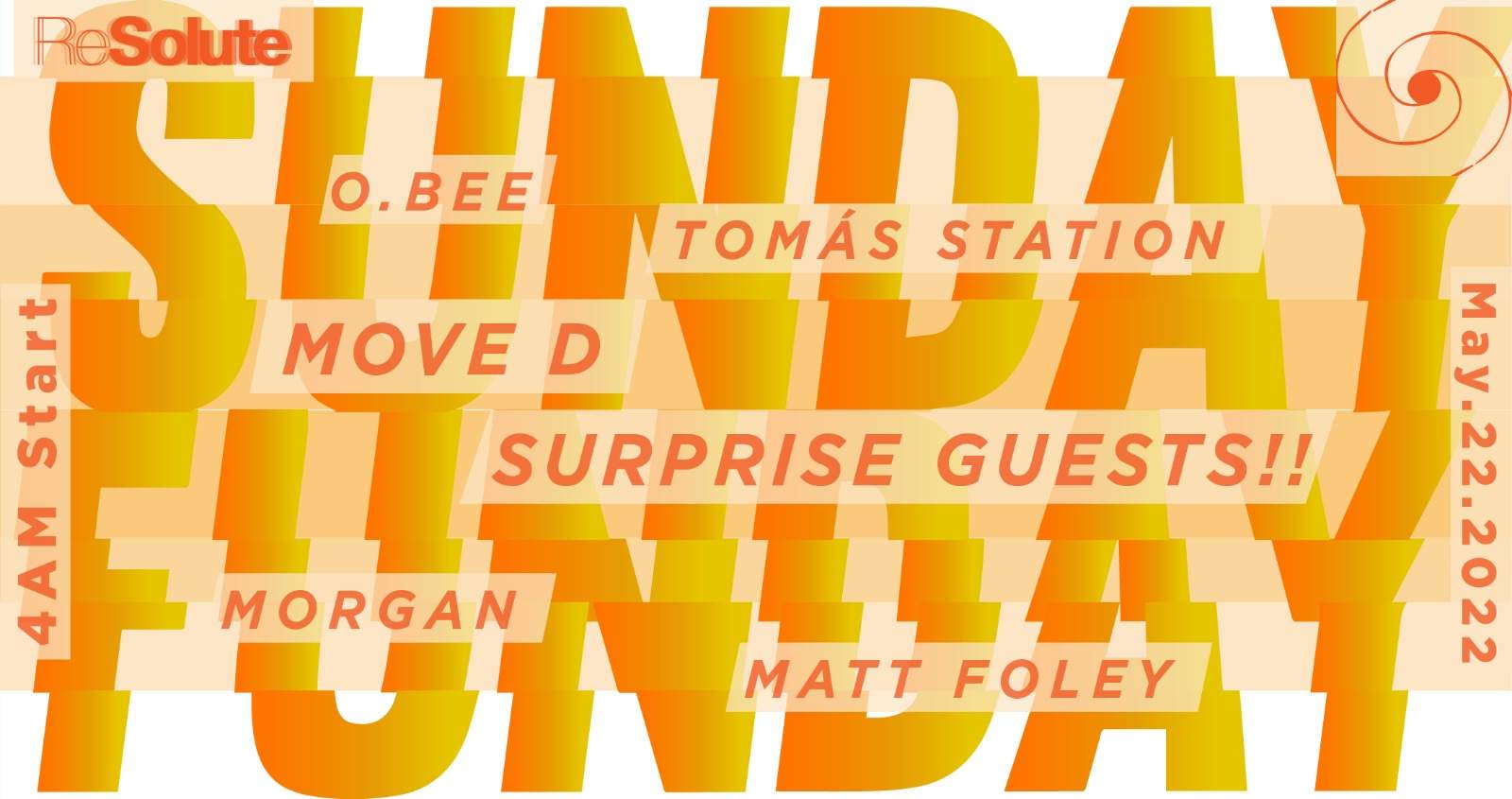 ReSolute x Golden Record Sunday Funday with Move D Special Guests ;) at