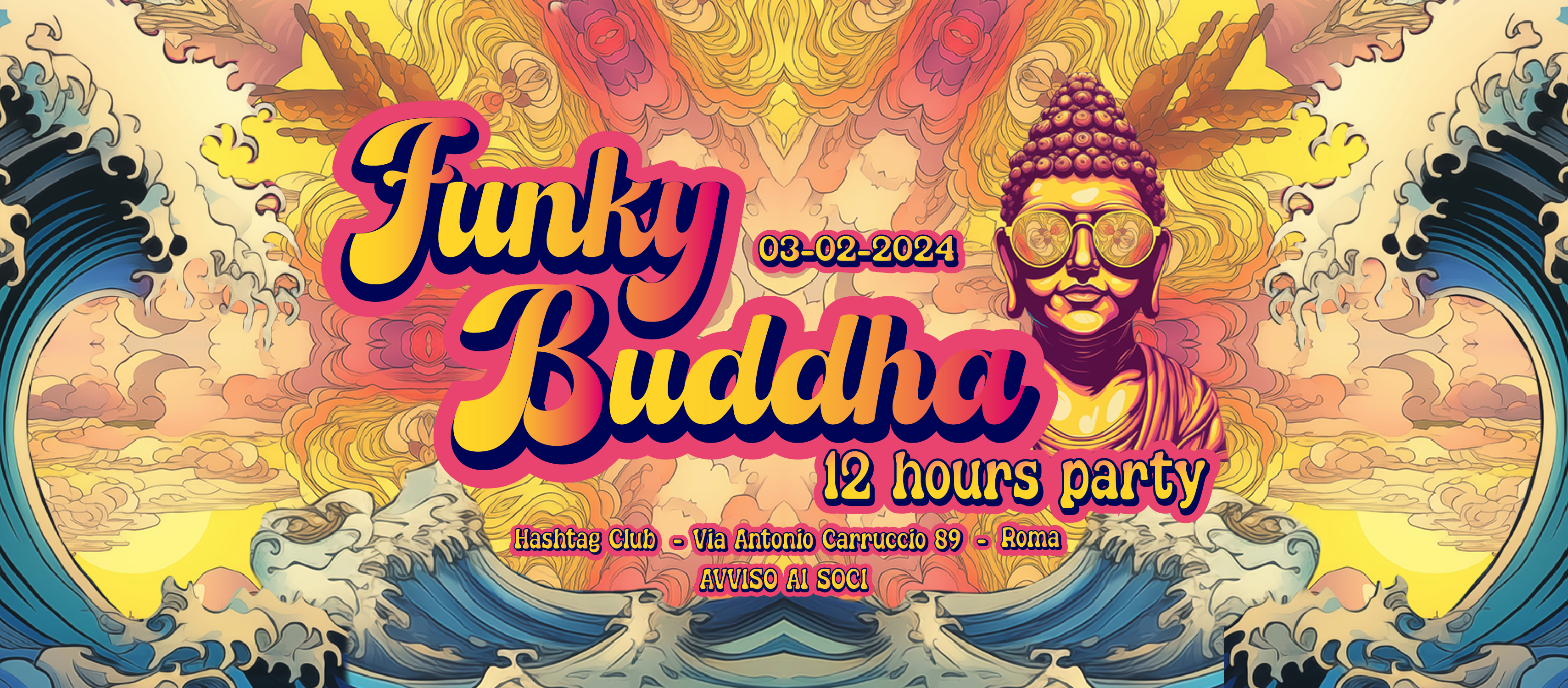 FUNKY BUDDHA guest Ξ DIRTY SAFFI Ξ 12h PsyTrance party - Página frontal
