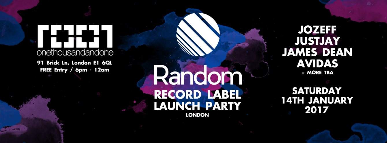 Random Records x Official Record Label Launch: London - Página trasera