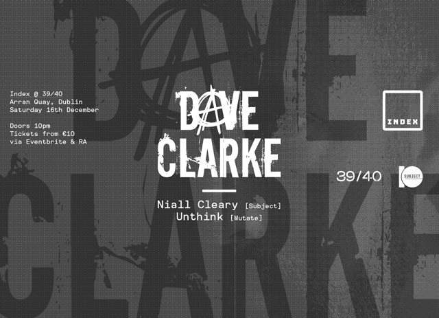 Dave Clarke - フライヤー表