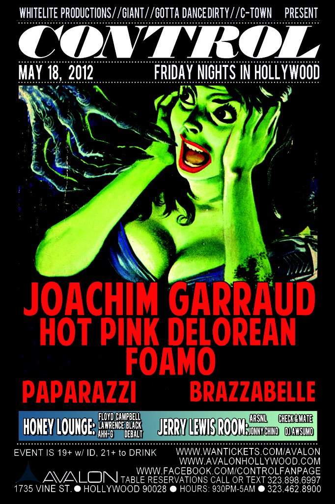 Joachim Garraud and Hot Pink Delorean - フライヤー表